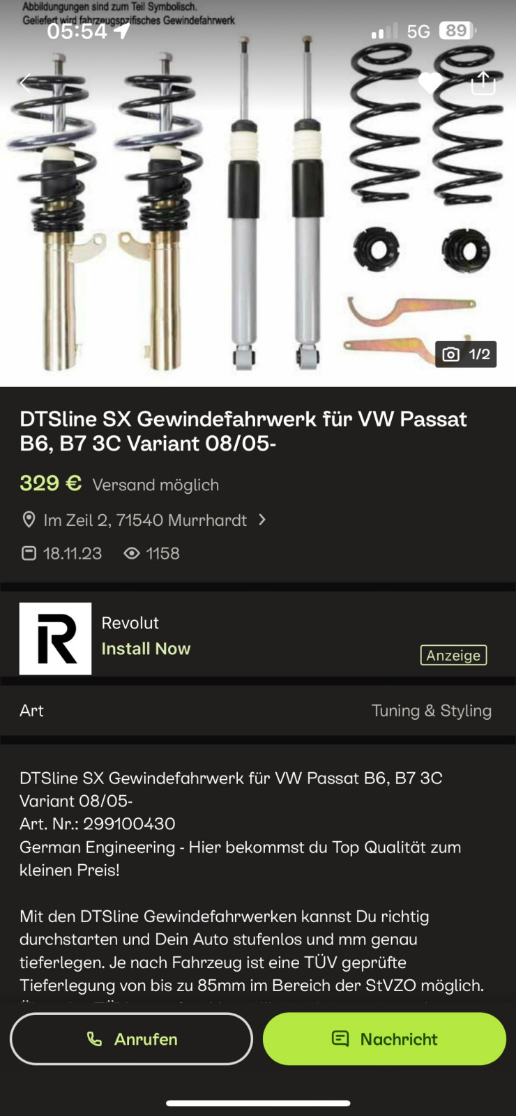 Fahrwerk und Ersatzteile gesucht