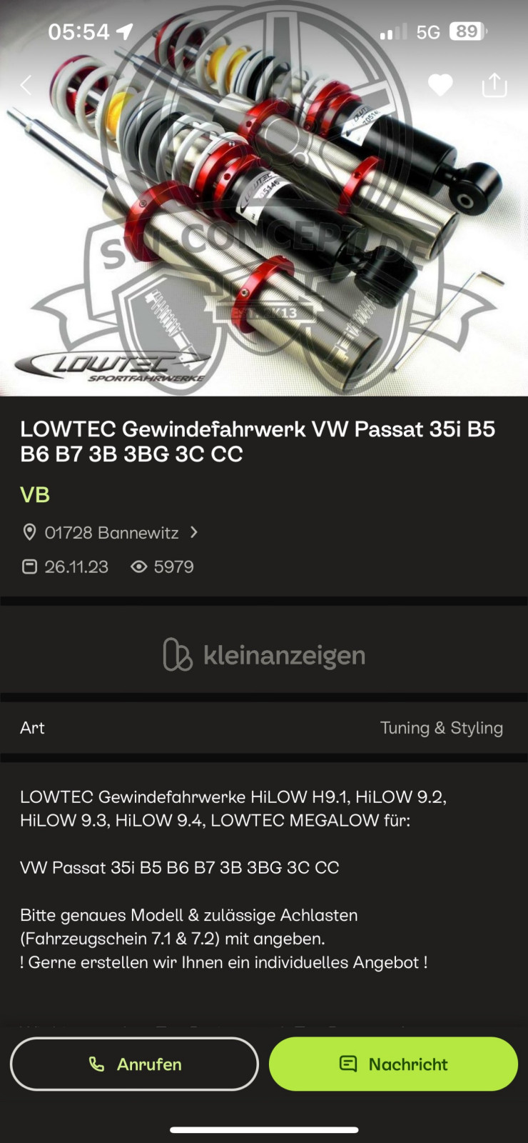 Fahrwerk und Ersatzteile gesucht