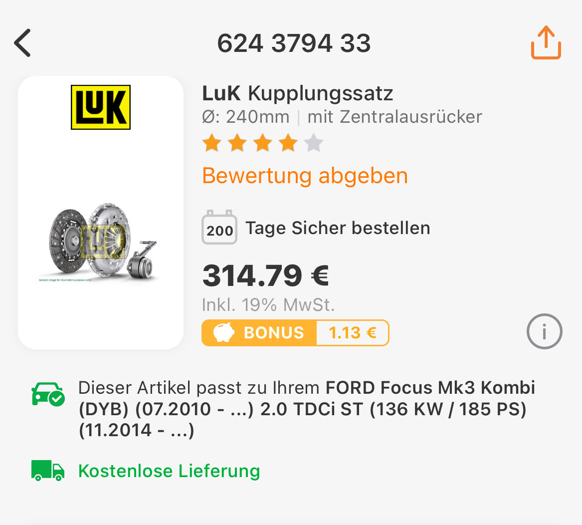 Kupplung rutscht nach Tausch