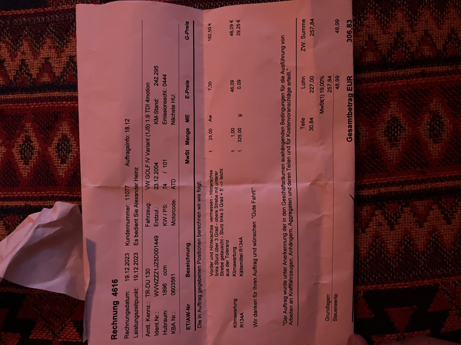 Achskörper wie instandsetzen?