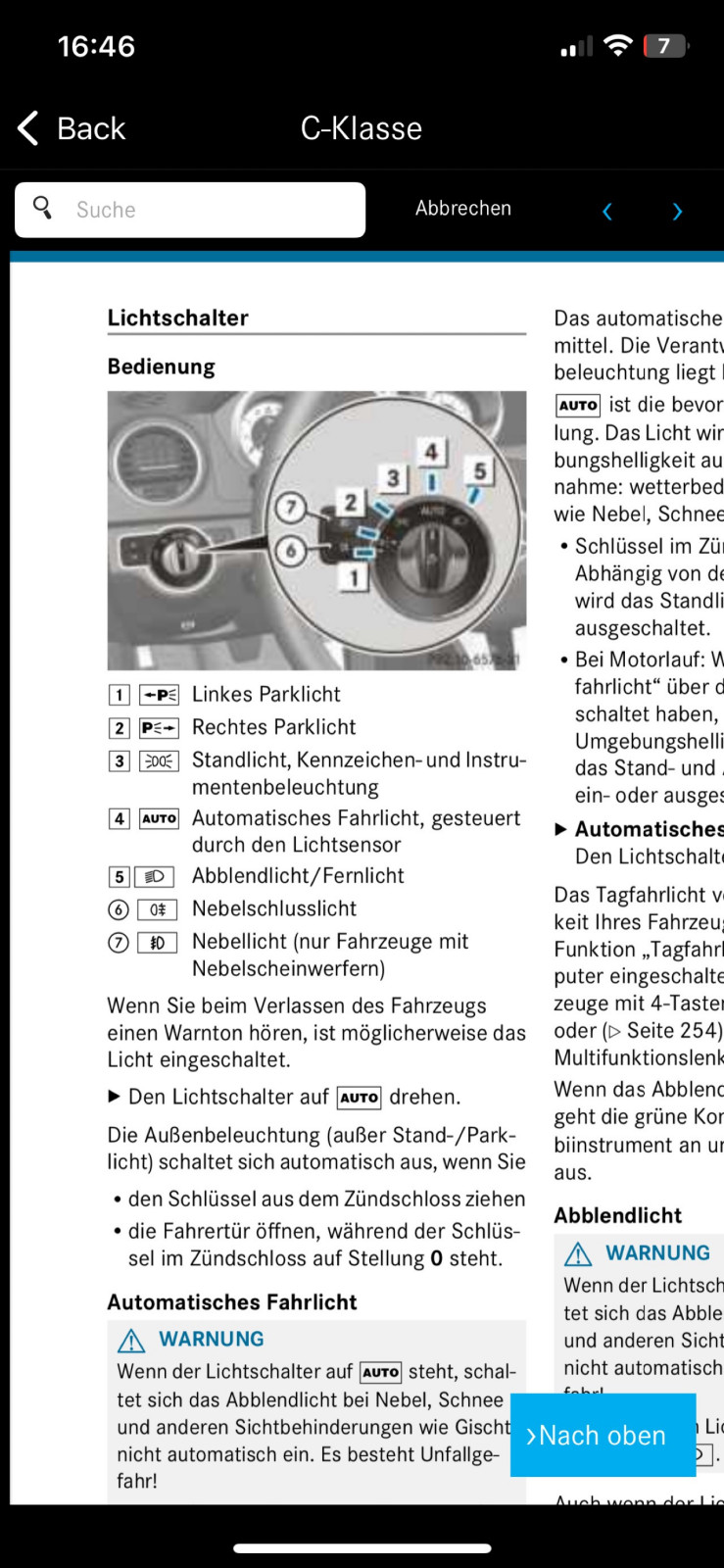 W204 Facelift Fernlicht Assistent