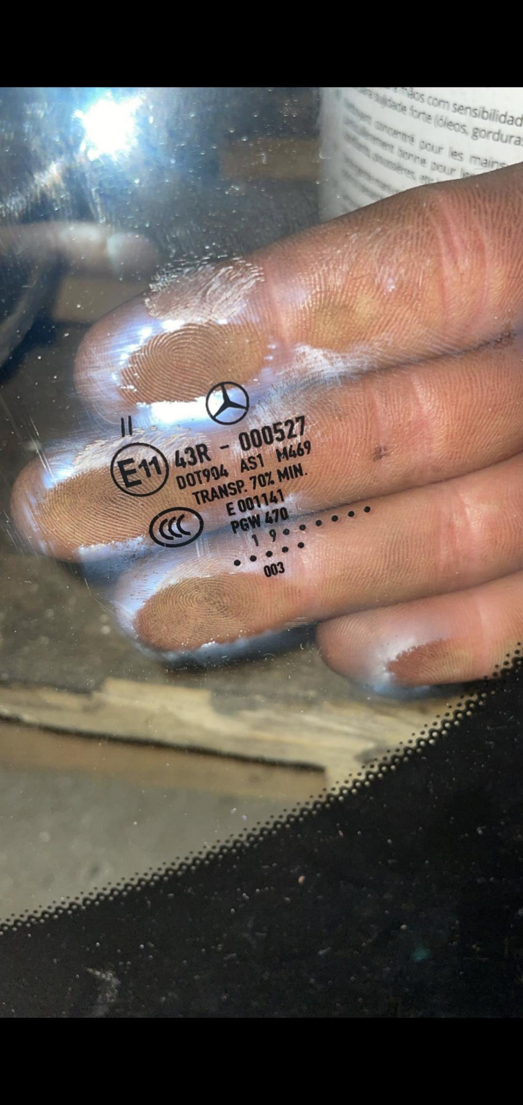 Kombiinstrument spiegelt sich in neuer Windschutzscheibe W222 S350