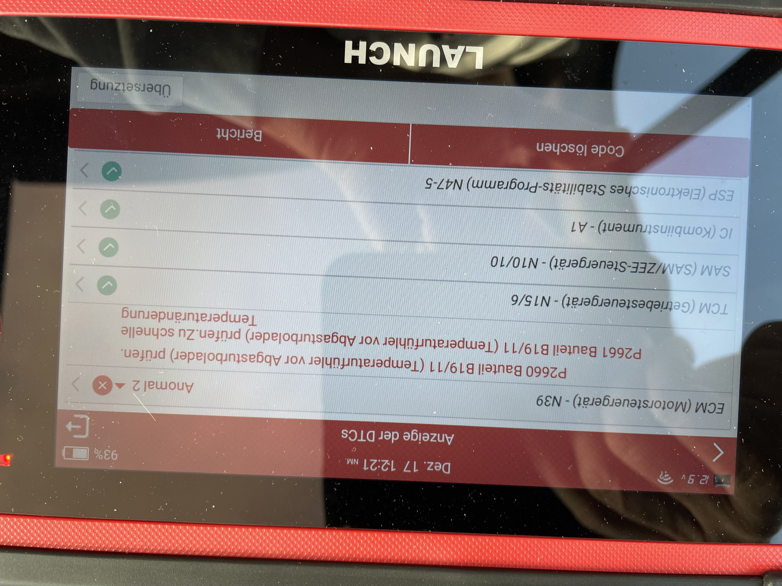 (Temperaturfühler vor Abgasturbolader)