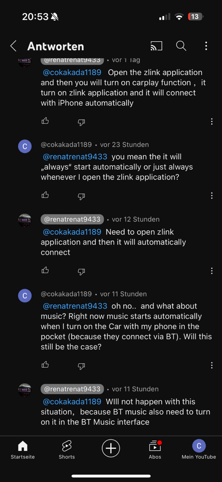 Neuer Screen für meinen c204