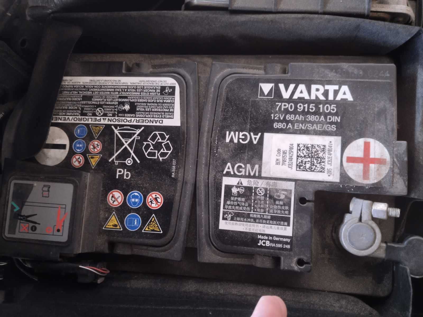 Neue Batterie lässt sich nicht registrieren, Fehlermeldungen nach Tausch