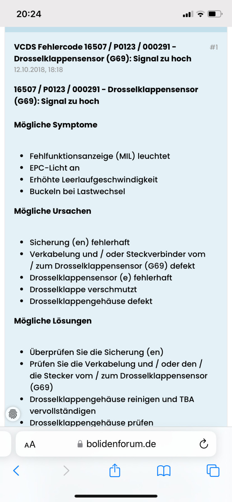 Drosselklappe anlernen 2,0 TFSI mit Hilfe VCDS Audi A5 Cabrio CNCD Motor