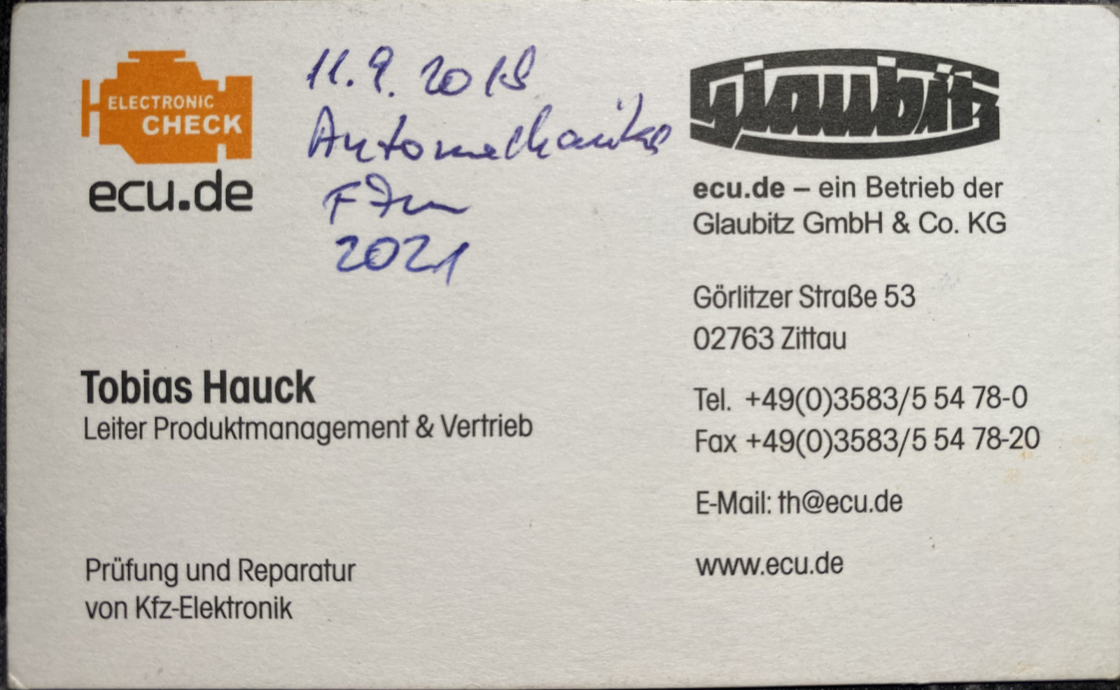 Pdc Steuergerät stand unter Wasser