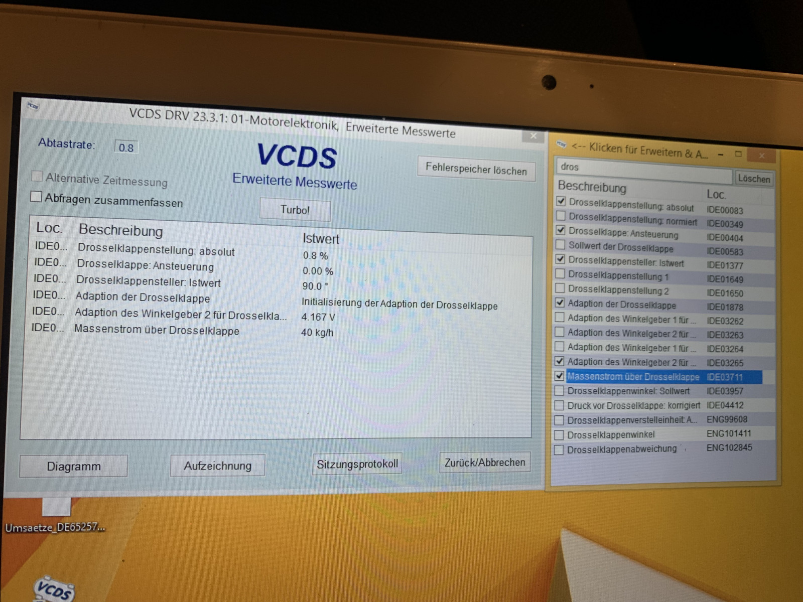Drosselklappe anlernen 2,0 TFSI mit Hilfe VCDS Audi A5 Cabrio CNCD Motor