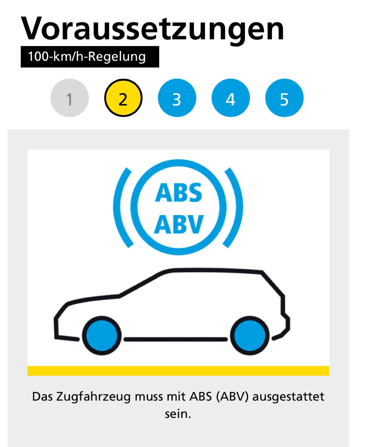 Tempolimit Anhängerbetrieb