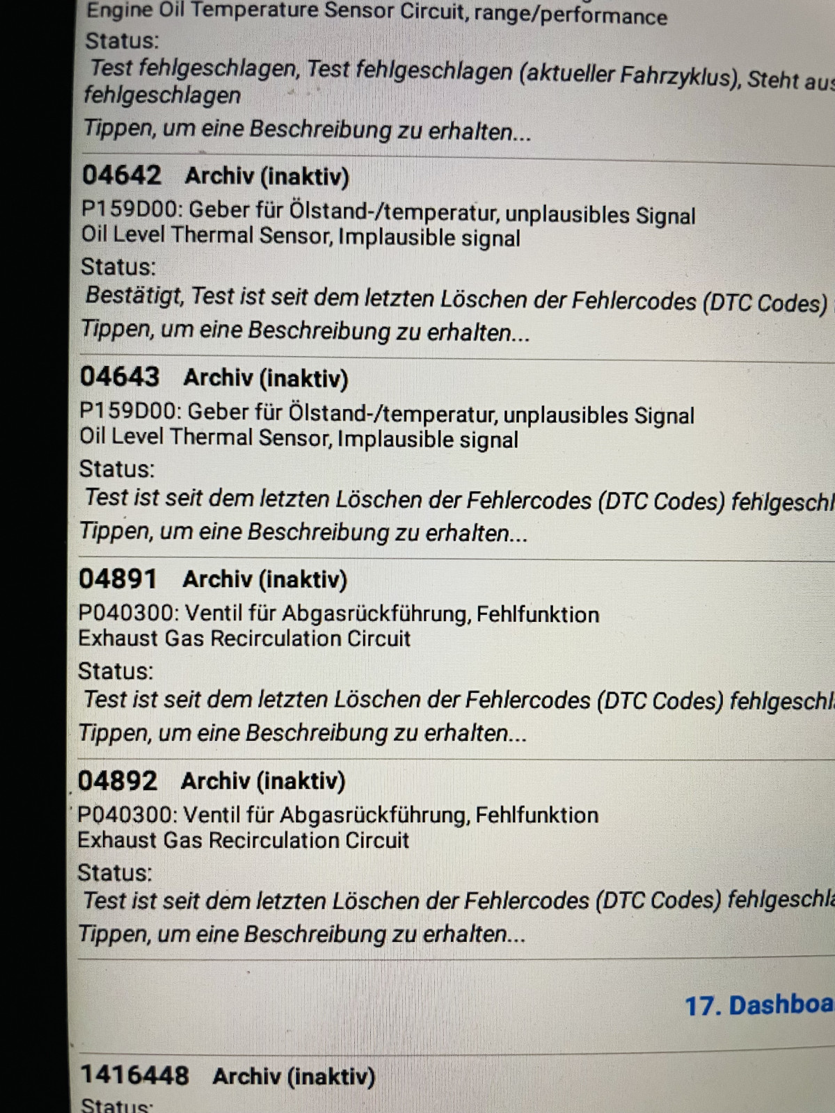 Blinkende Glühwendel, Notlauf, Fehler P0403