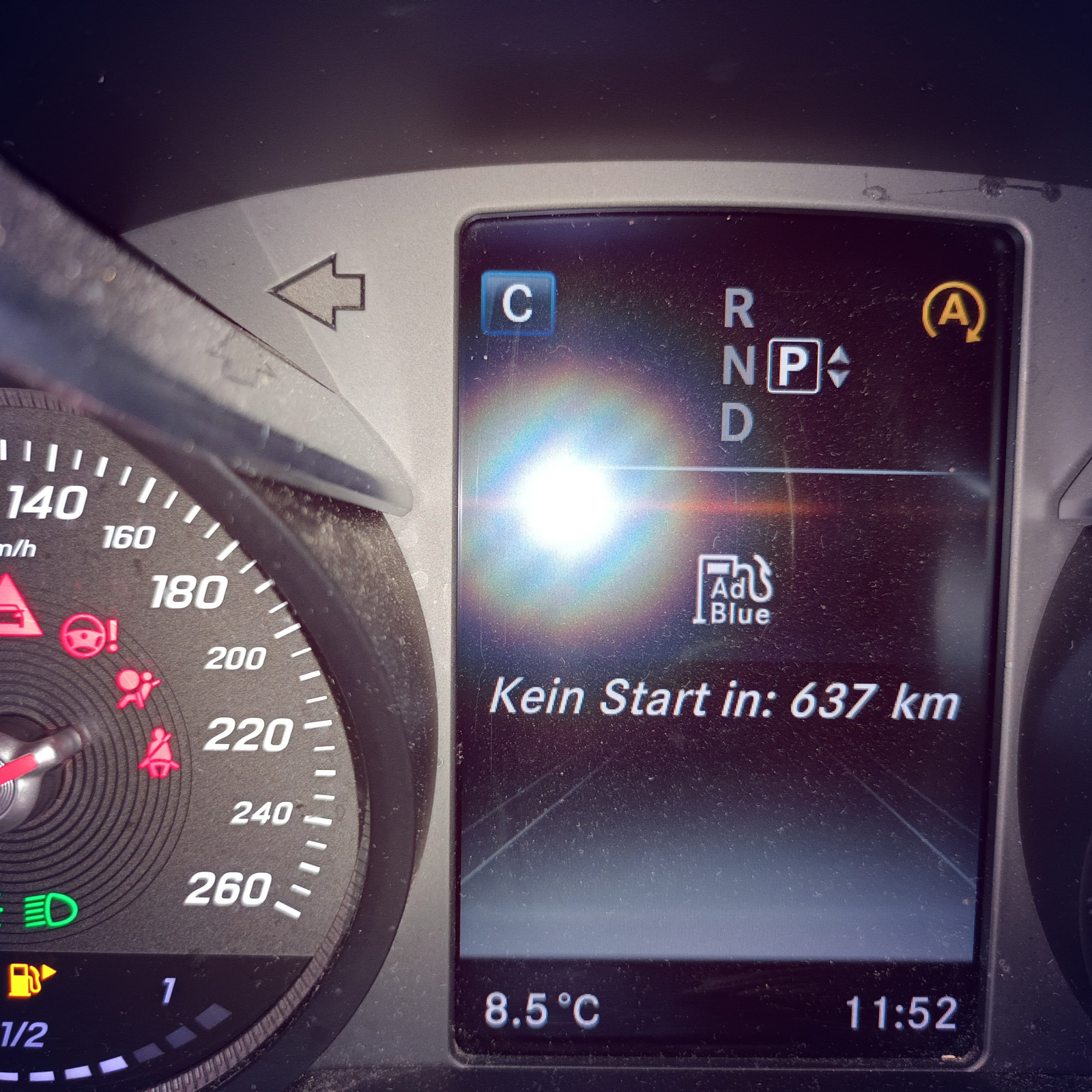 Ad Blue Kein Strart in 630km