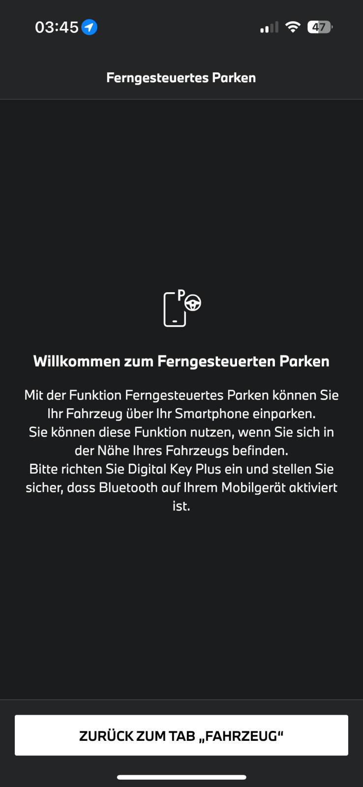 Parking Assistant Professional - Steuerung via App