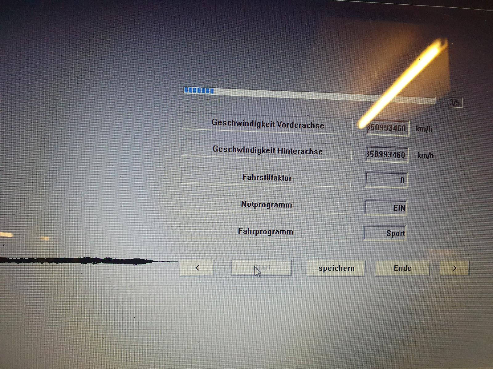 Getriebe zeigt bei Messwerten Notlauf an Fehlerspeicher ist aber leer