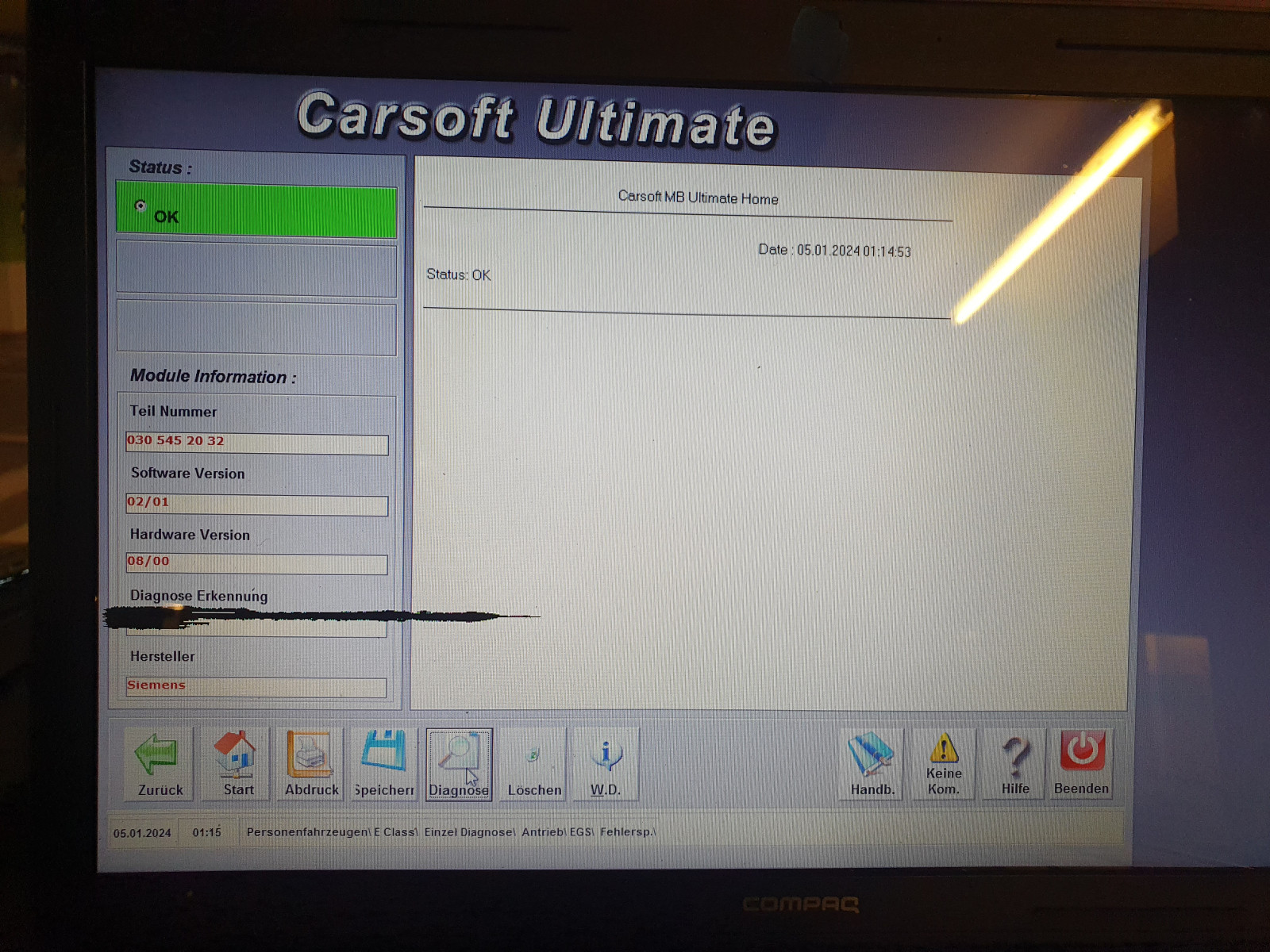 Getriebe zeigt bei Messwerten Notlauf an Fehlerspeicher ist aber leer