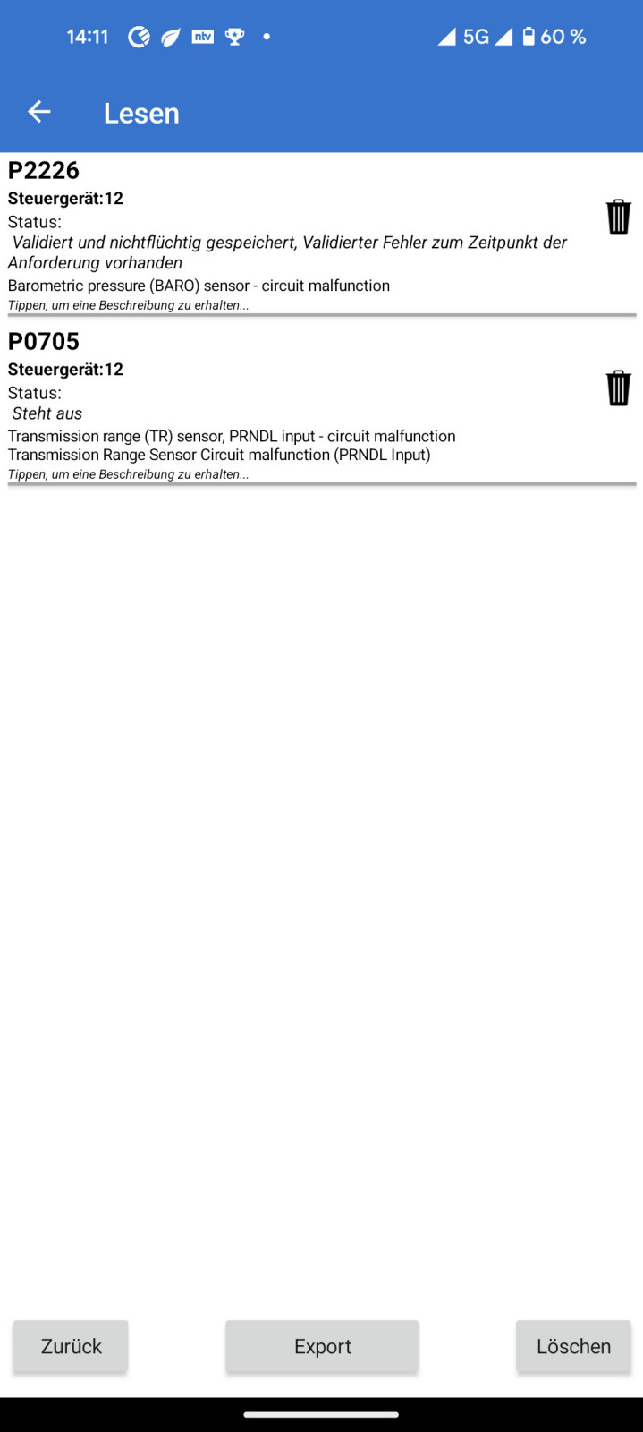 Seit gestern Probleme mit dem Getriebe W211 E220D