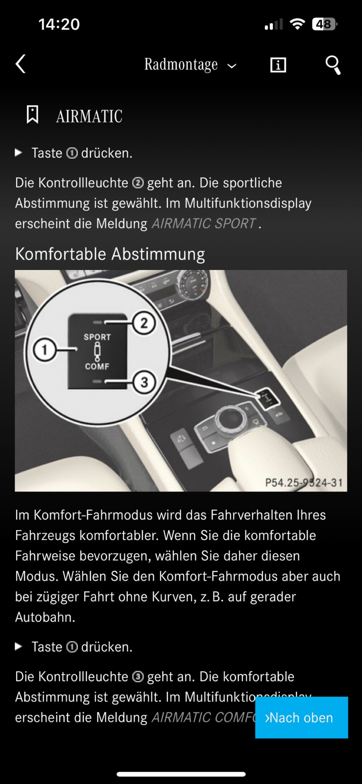 Der Modus des Wagenhebers beim Mercedes CLS W218 lässt sich nicht ausschalten.