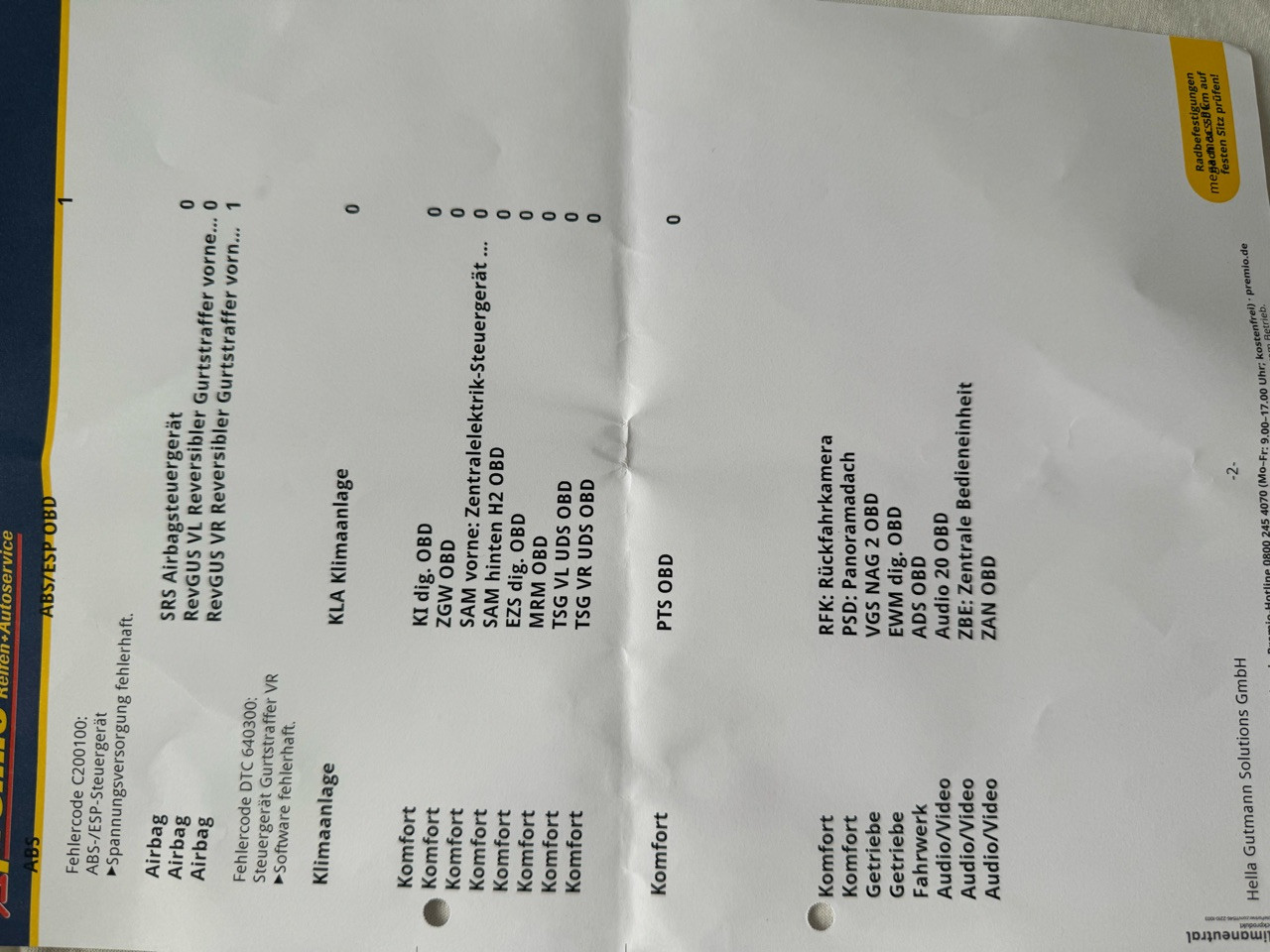 Motorkontrollleuchte wiederholt aufgeleuchtet wegen DPF?