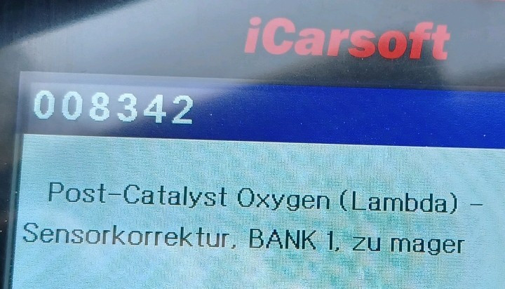 Fehlermeldung 008342