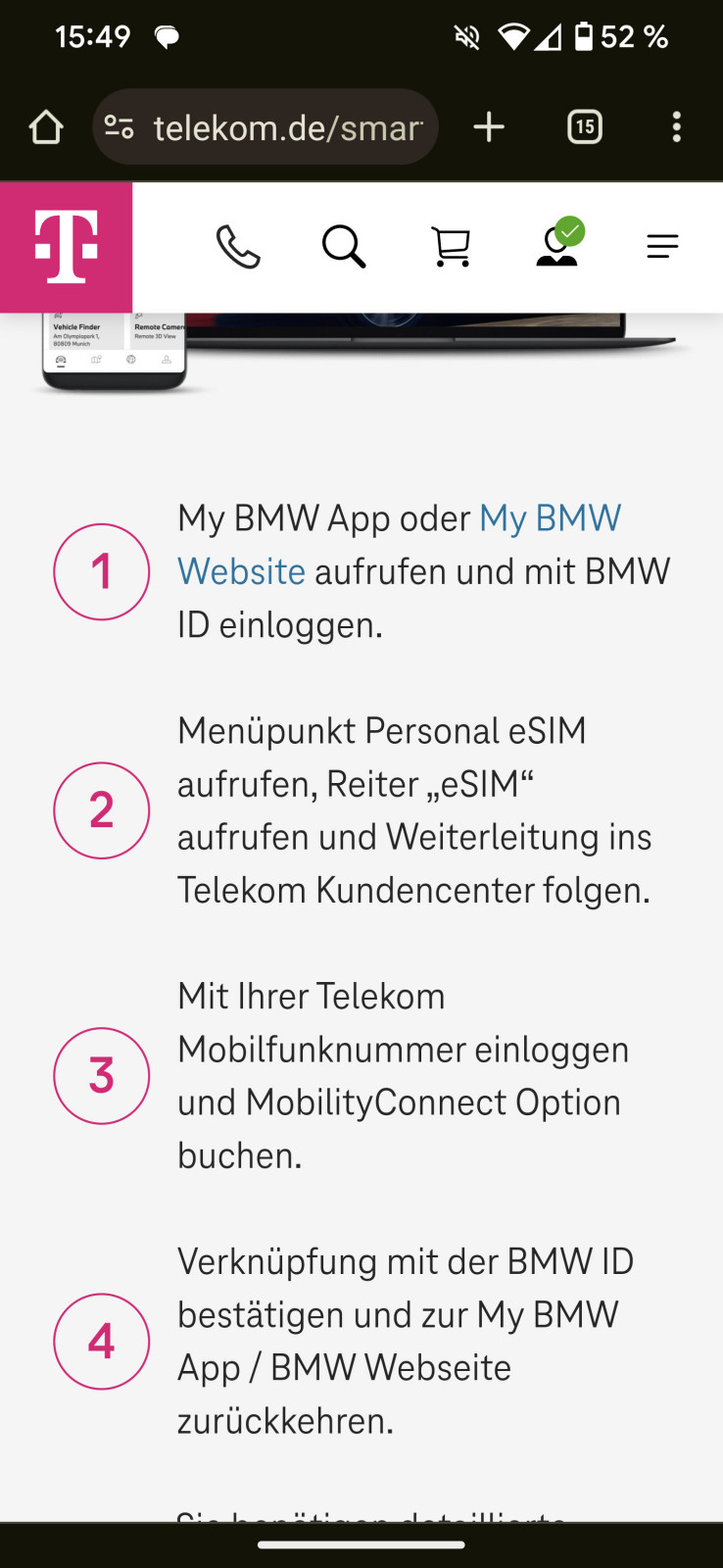 Personal eSim kann nicht aktiviert werden