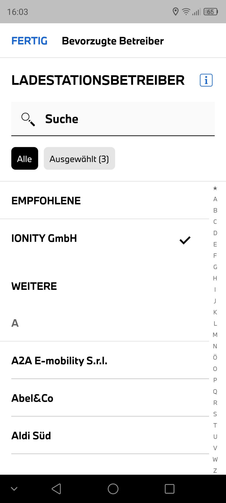 IX1 OS8 07/2023.35 - Bevorzugte Ladepartner - Ionity