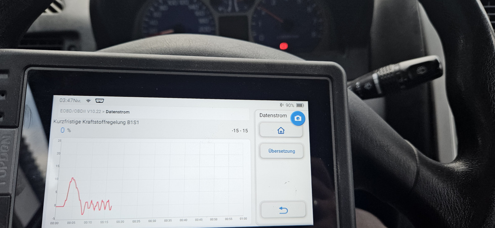 Pajero Pinin hat Zickzackkurs auf Lamdasonden