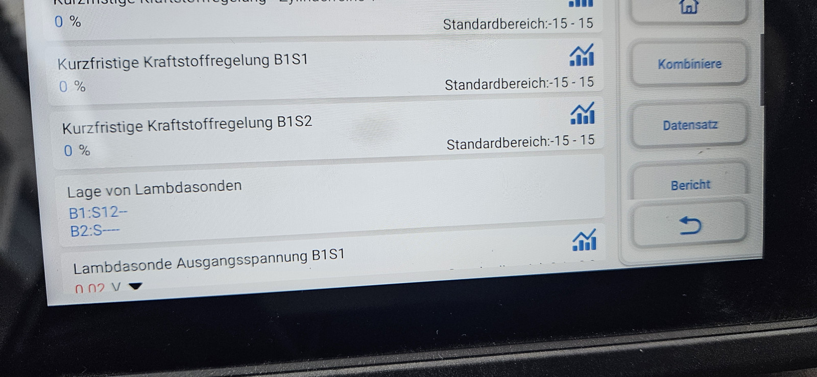 Pajero Pinin hat Zickzackkurs auf Lamdasonden
