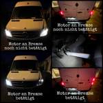 Mercedes Sprinter 906 311CDI 2008 Ablendlicht, Bremslicht leuchtet einseitig