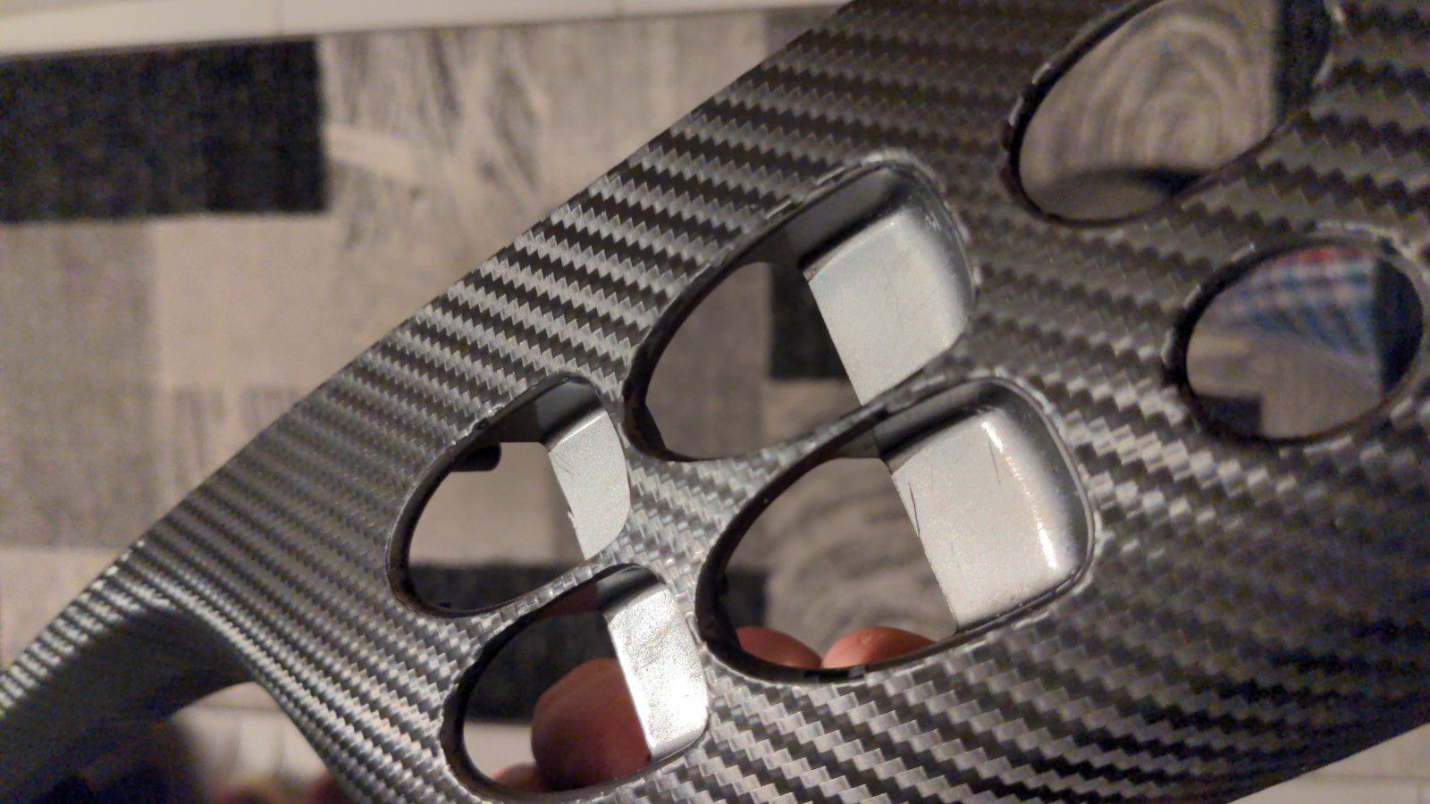 Folierung - Fensterheberknopf-Mulden