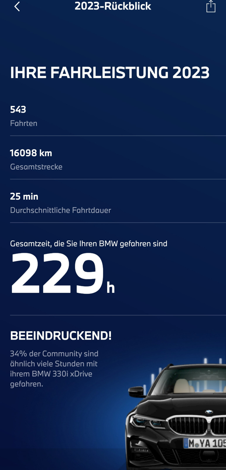 My BMW-App: Meine Fahrten