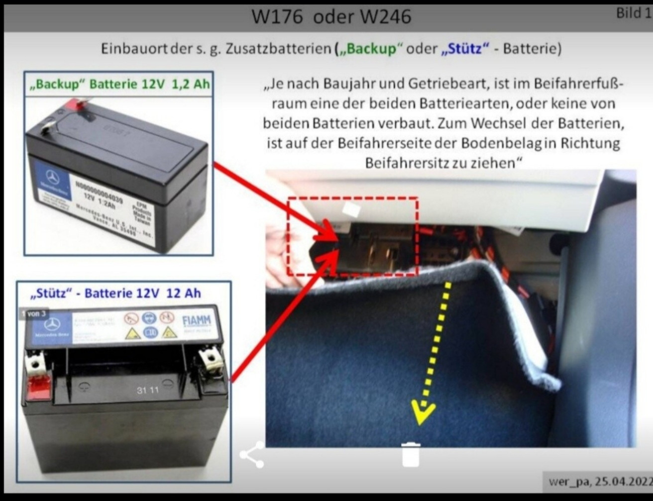 2. Batterie Kofferraum