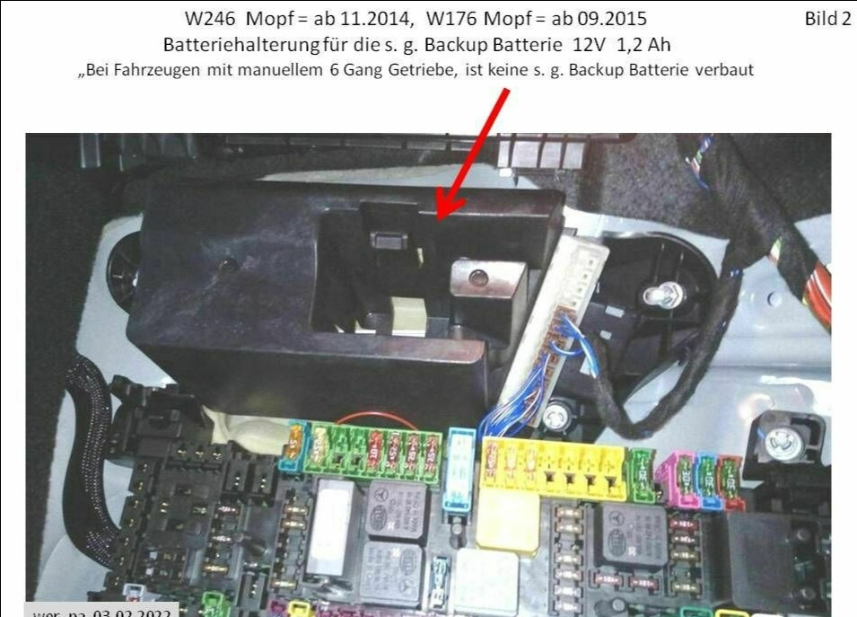 2. Batterie Kofferraum