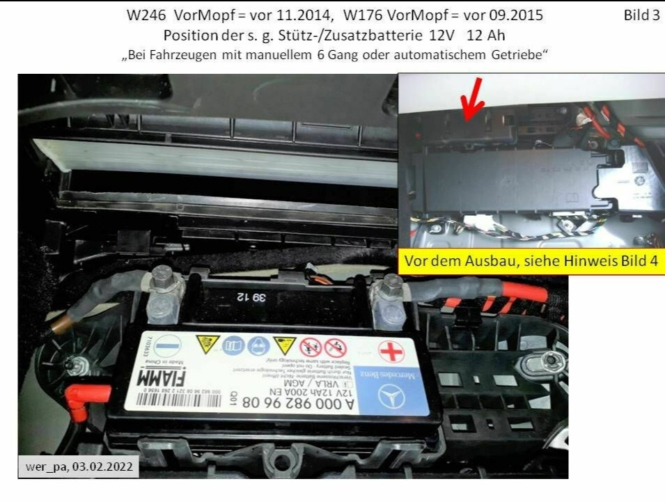 2. Batterie Kofferraum