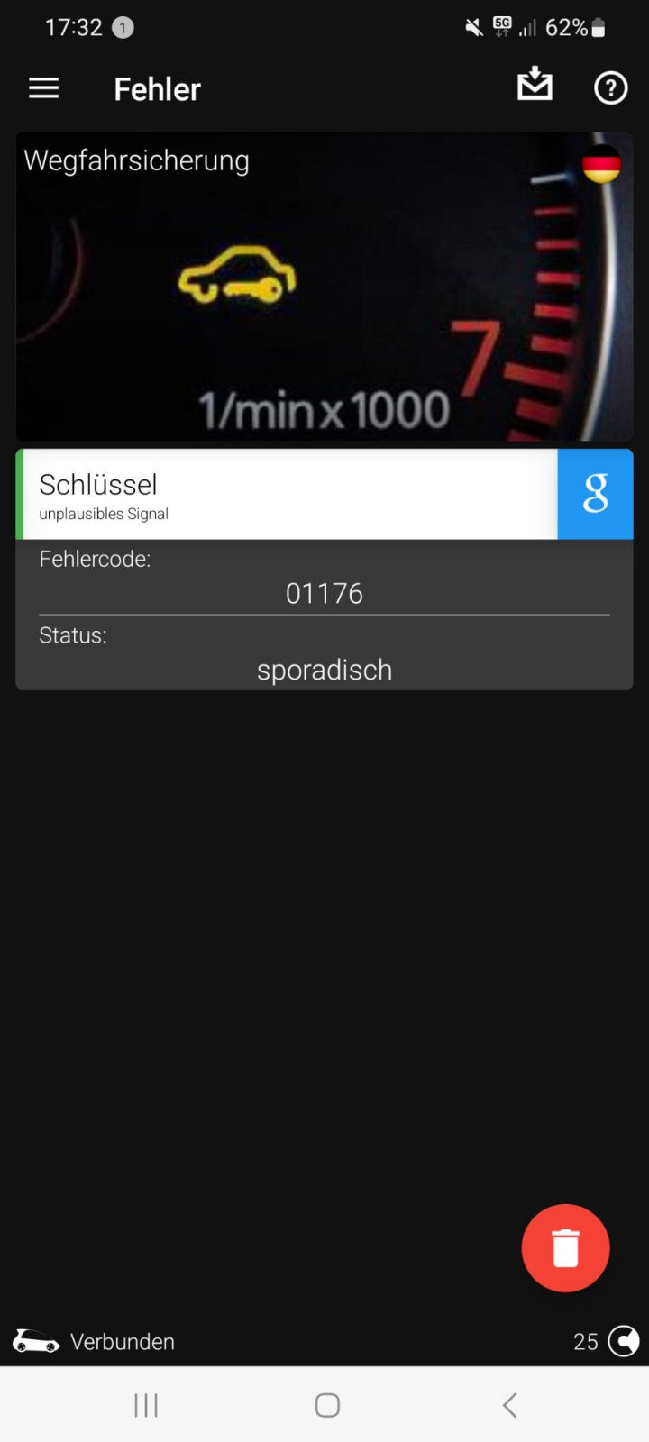 Caddy 1.6 Batterie leer/ Ruhestrom