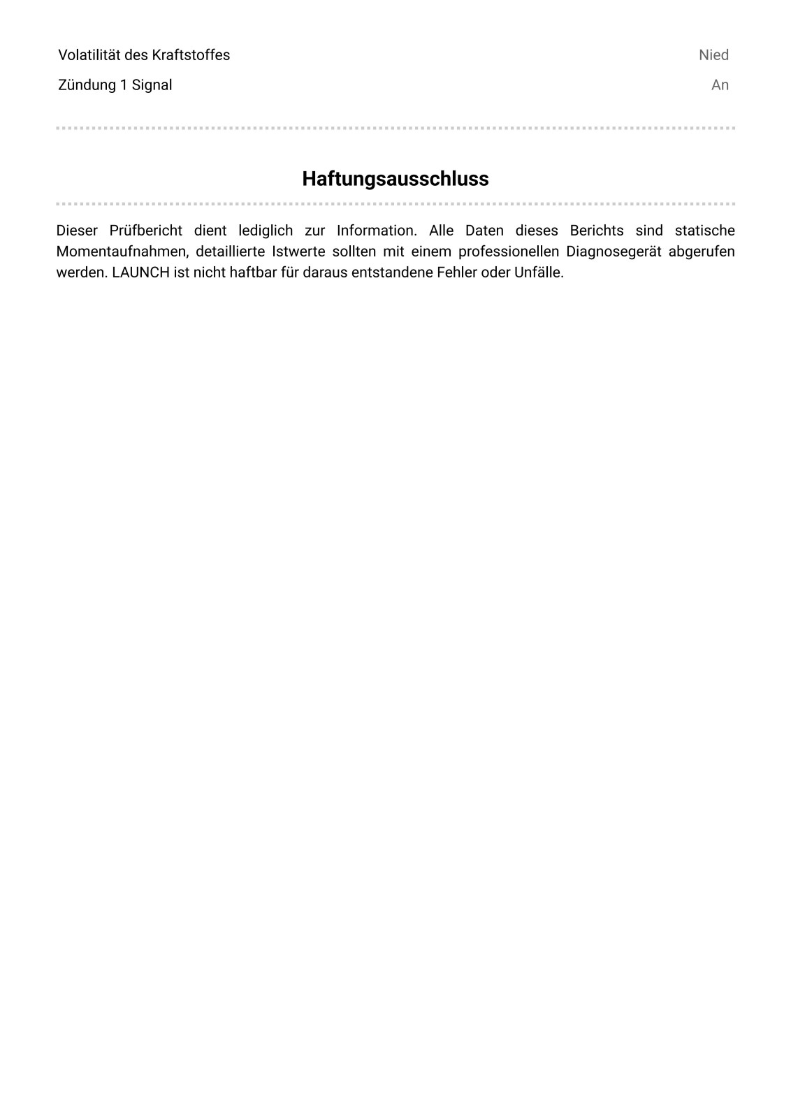 Fehlercode 0171 nach dem tanken