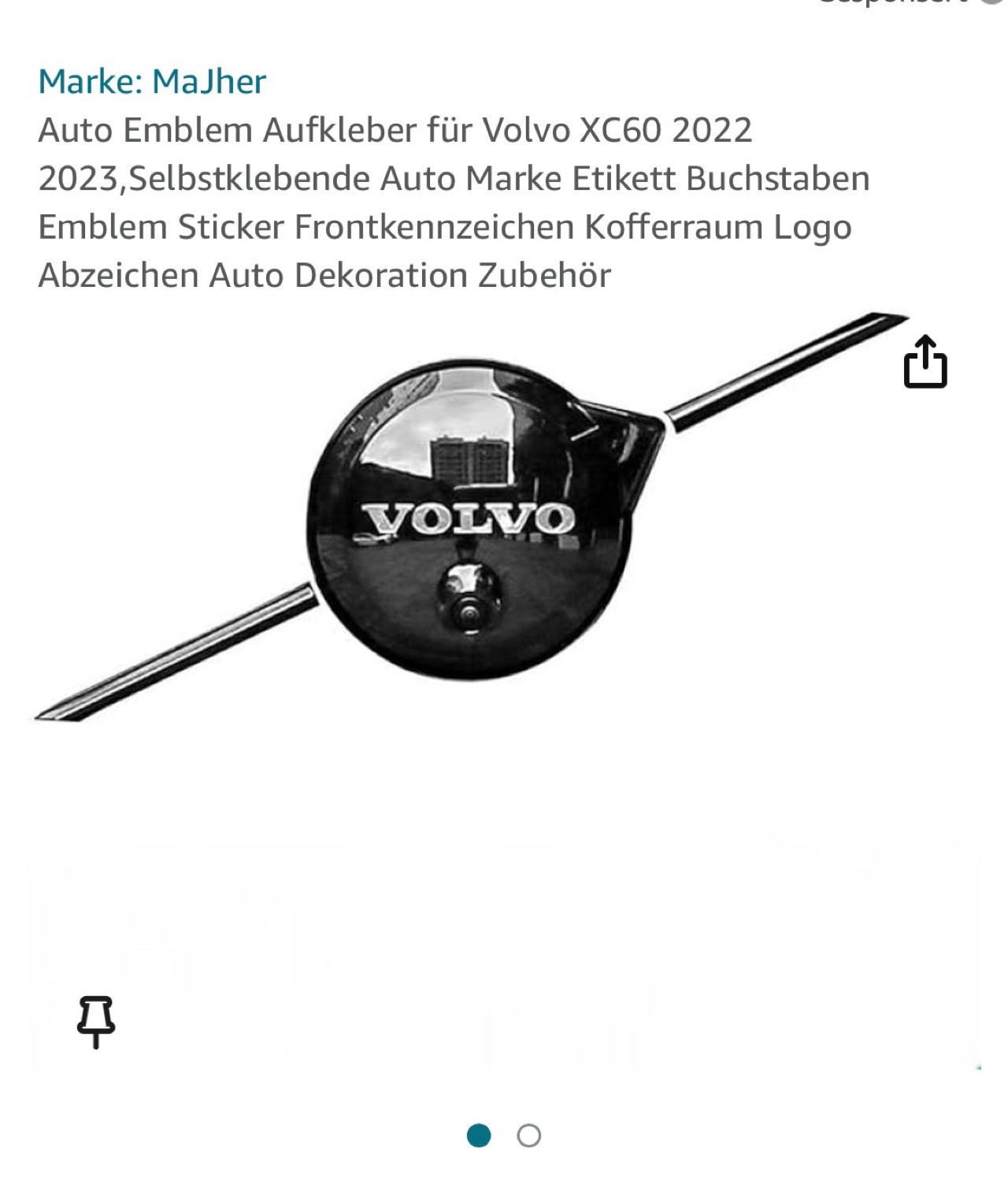 Schwarze Anbauteile V60 II R