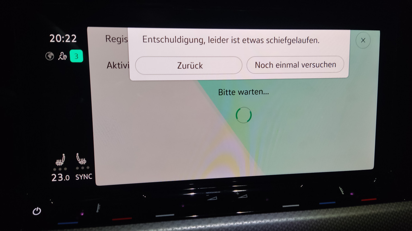 Hauptnutzer lässt sich nicht anlegen - We connect Einrichtung