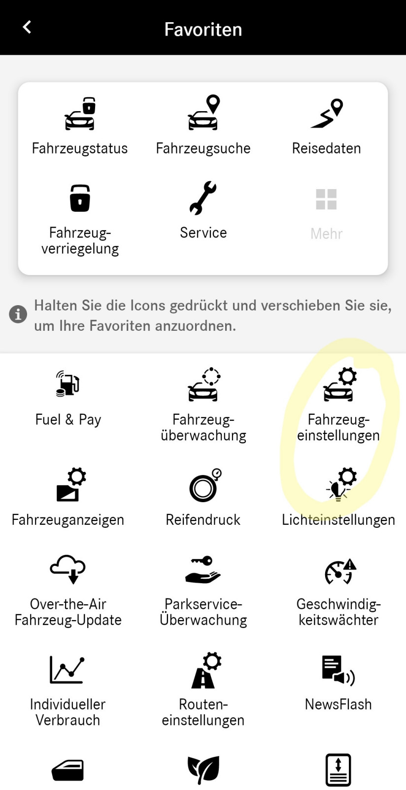 Spiegel anklappen wird deaktiviert
