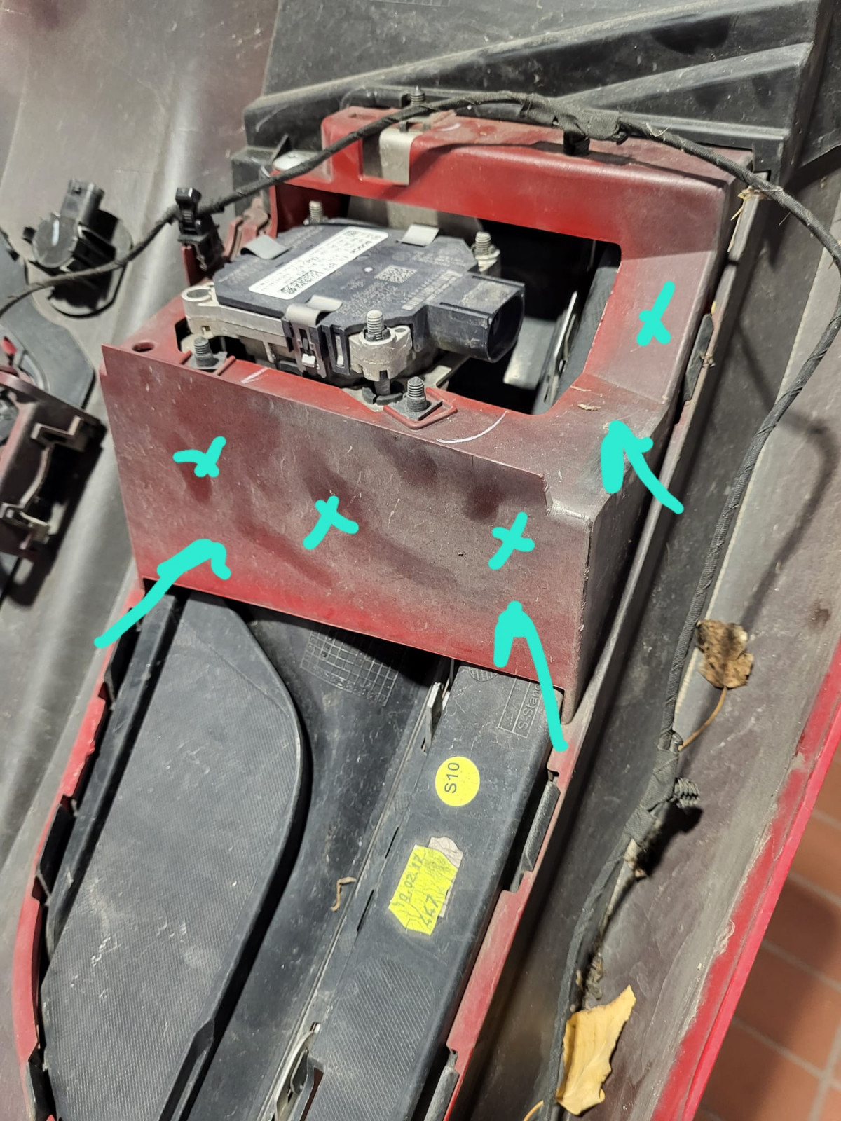 Umbau RS-Frontstoßstange/ Halterung für die Radarsensoren