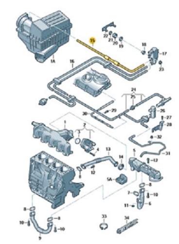 Unterdruckschlauch 03L131055AC