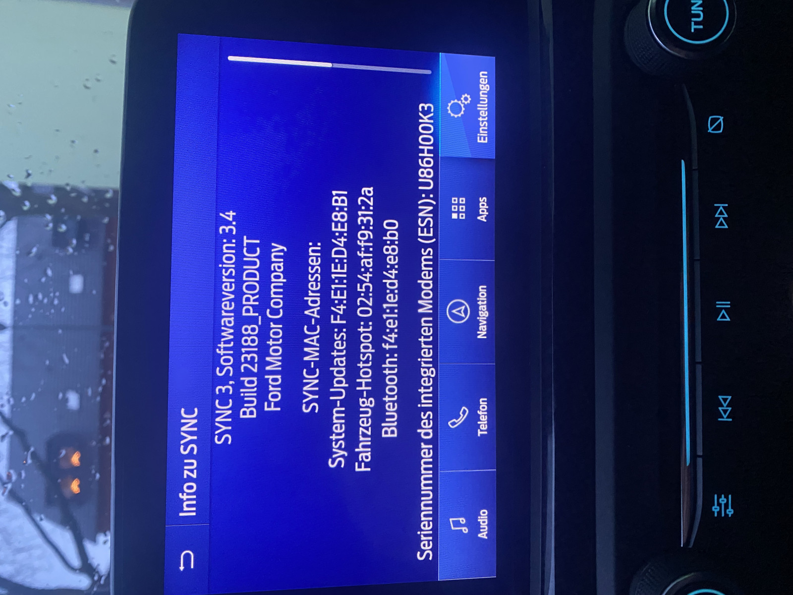 Navi/infortament fällt aus