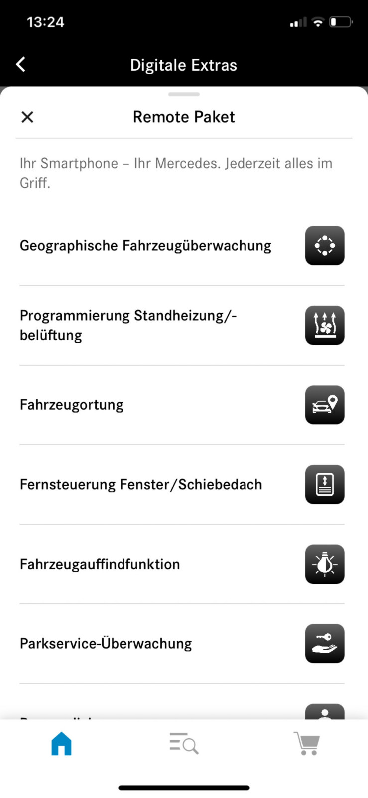 Standheizung/-belüftung Steuerung über Mercedes me