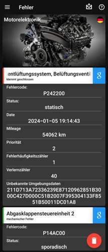 Fehler 1 Tankentlüftung
