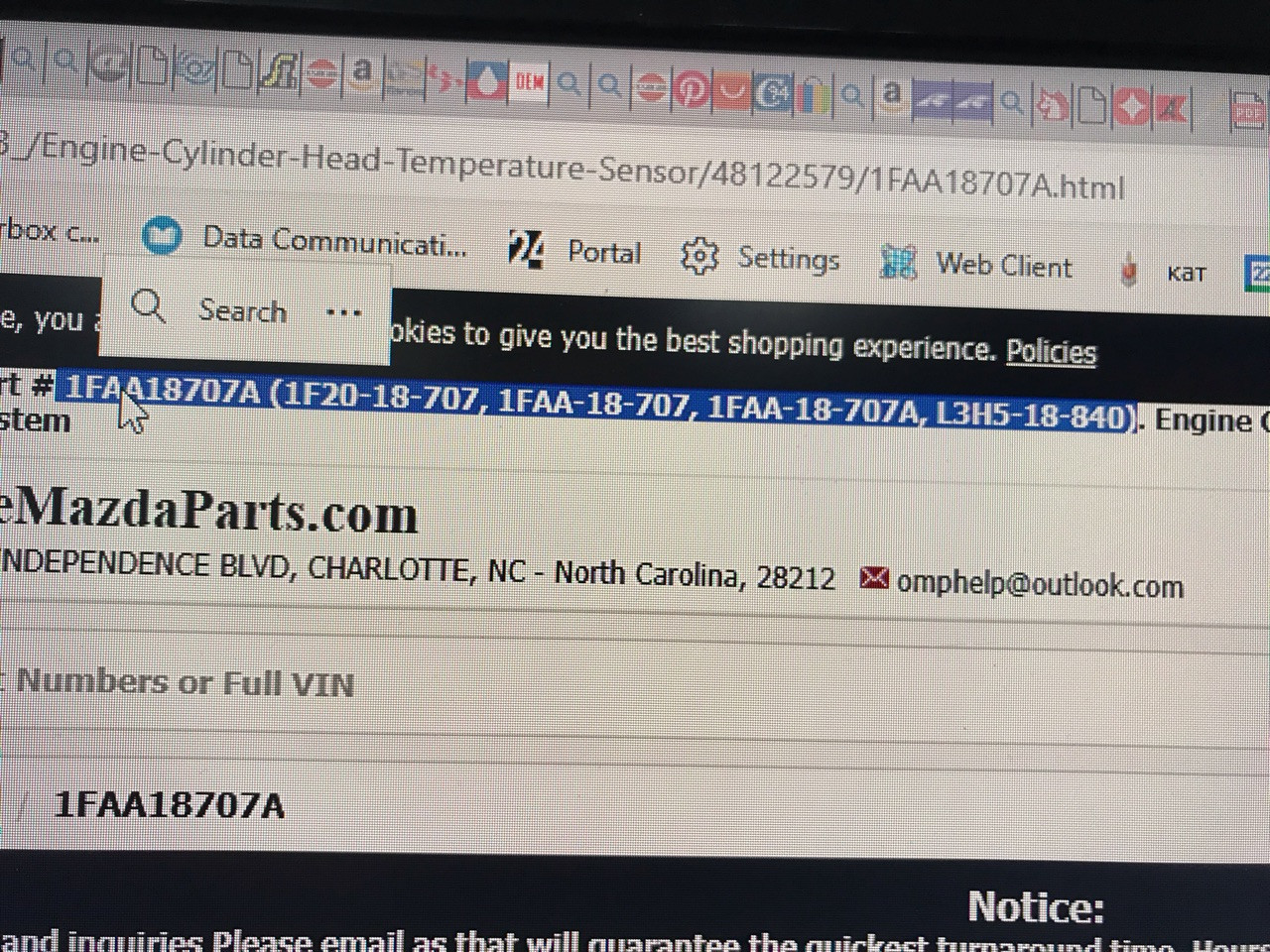 Zylinderkopf Temperatursensor