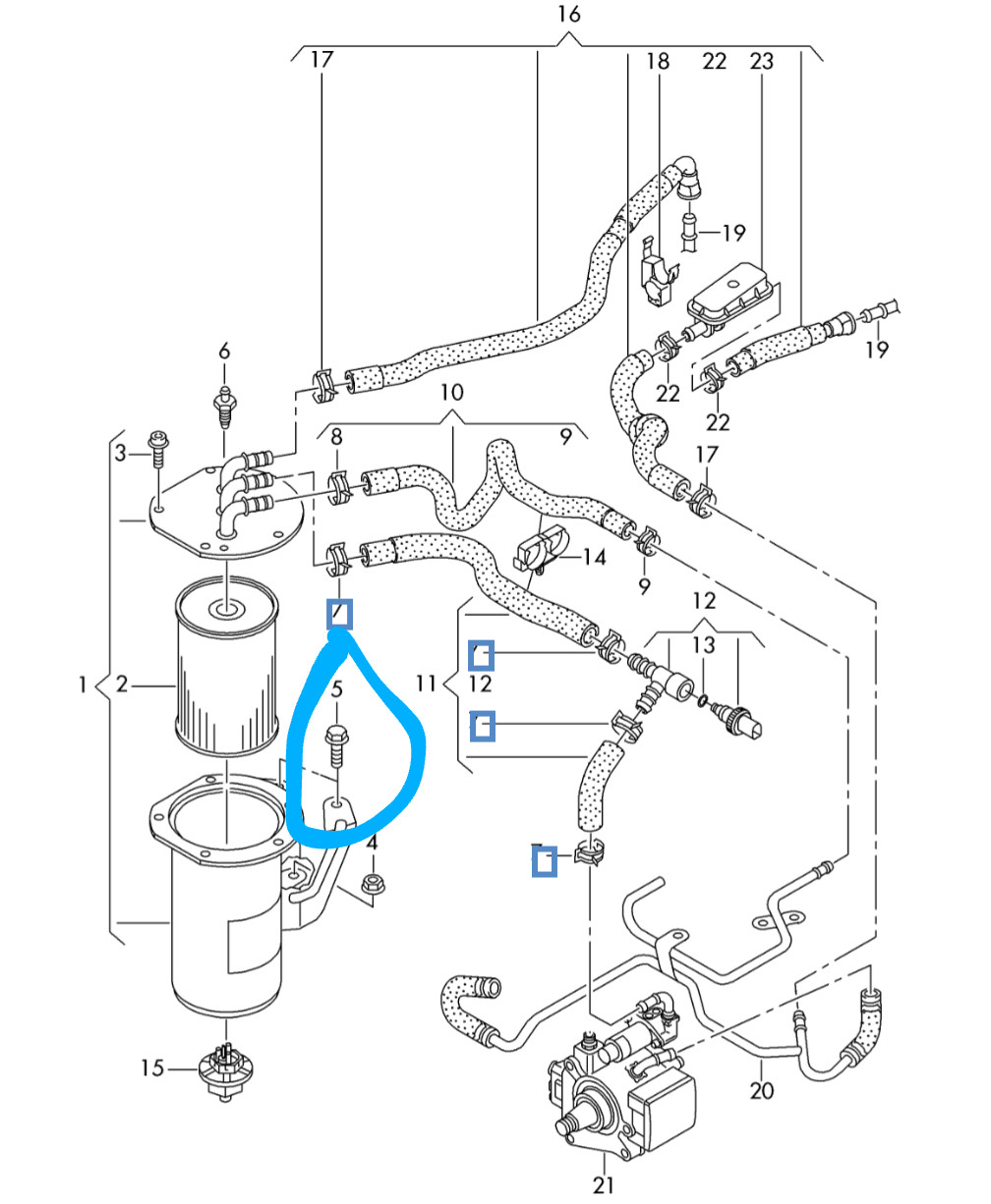 Motorstütze/lager Teilenummer für die Schrauben