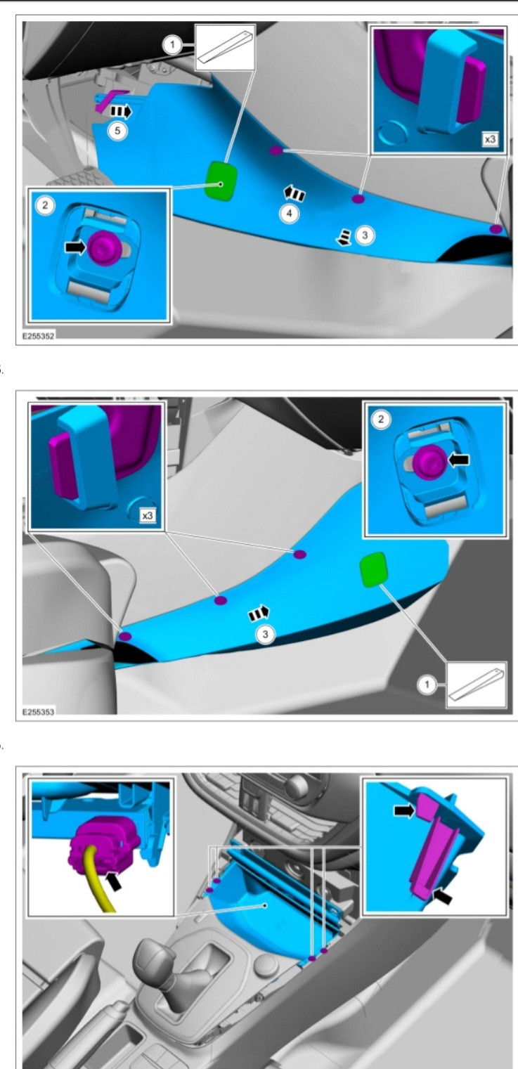 USB-Anschluß neben Schaltknauf wechseln
