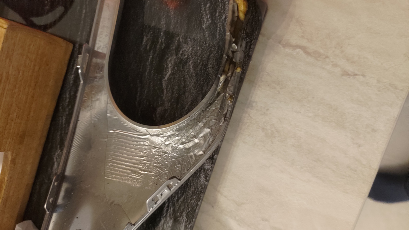 W206/S206 C43 Optik Originalnachrüstset Heckdiffusor geschmolzen nach 5 Wochen