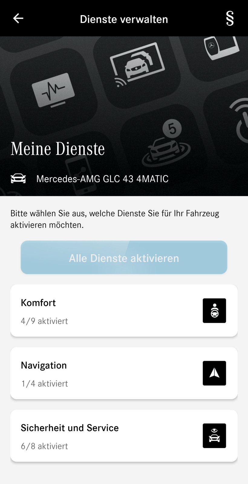 Standheizung/-belüftung Steuerung über Mercedes me
