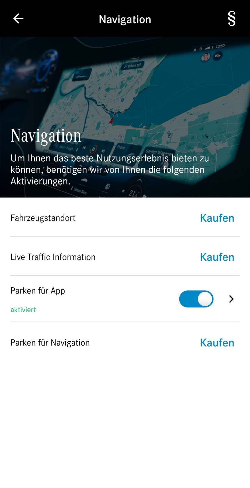 Standheizung/-belüftung Steuerung über Mercedes me