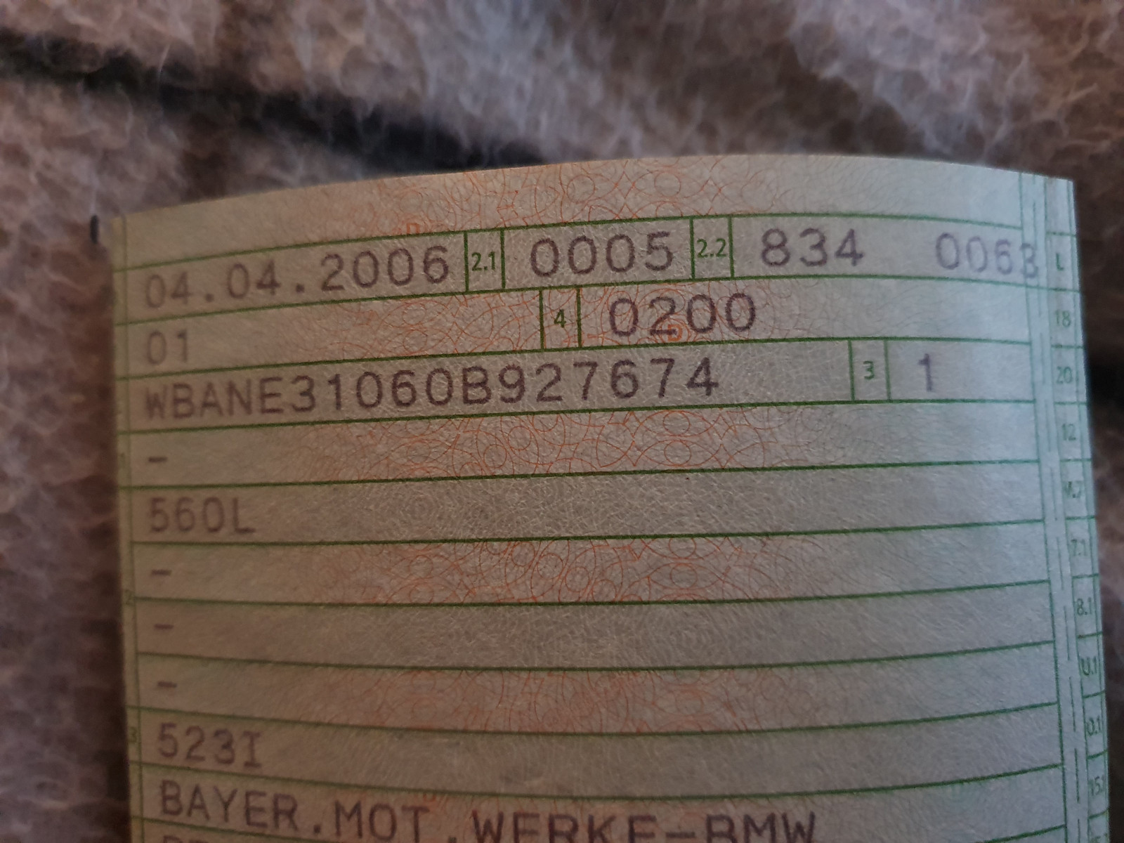 Ausstattung BMW E60 Limo