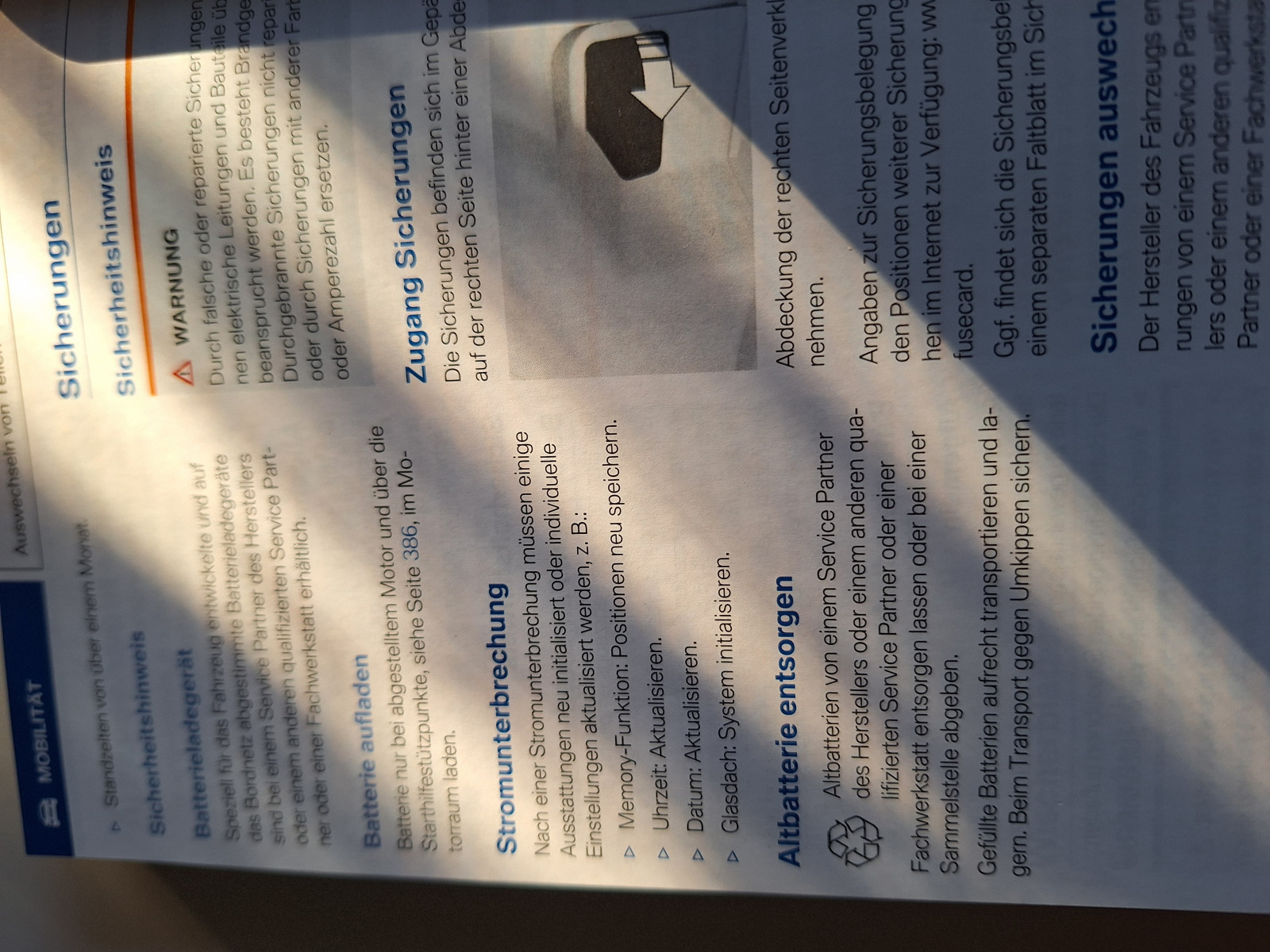 Batterie leer nach langer Standzeit